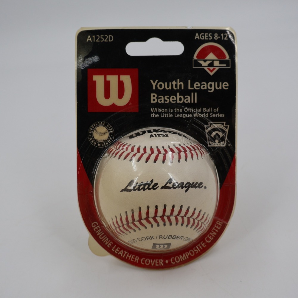 Wilson Youth League Baseball Kids 9in White Little League A1252D Leather Vintage